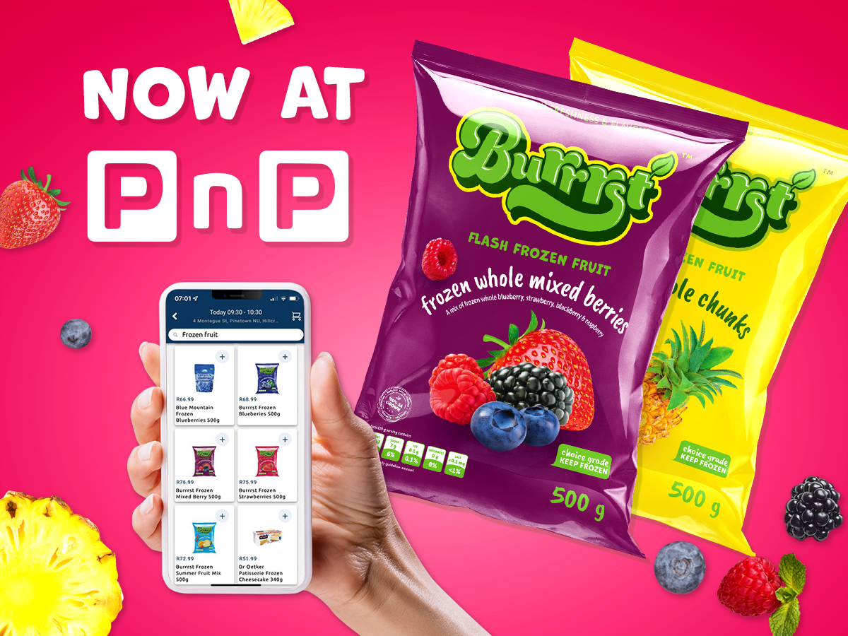 An advertisement digital poster displaying Frozen Brand's new product 
