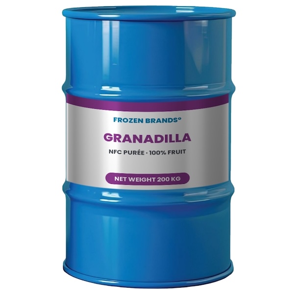 Granadilla NFC fruit purée in a barrel